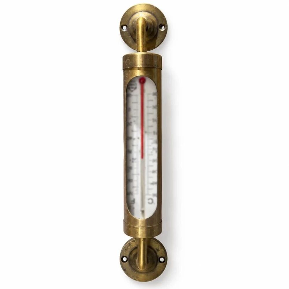 Magnolia Home Brass Wall Thermometer